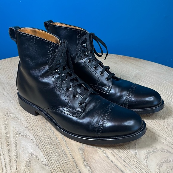 Allen Edmonds Men’s Beyfield Dress Boots Black Leather Cap Toe Size 11.5 B